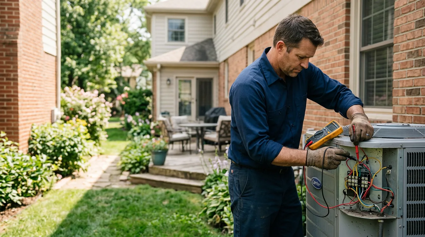 HVAC technician working near Waverly, VA